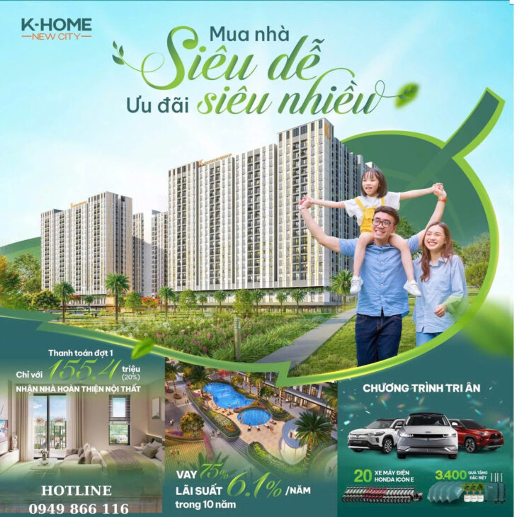 K-Home New City giờ chỉ cần ở thảnh thơi – đón giá trị tăng mạnh