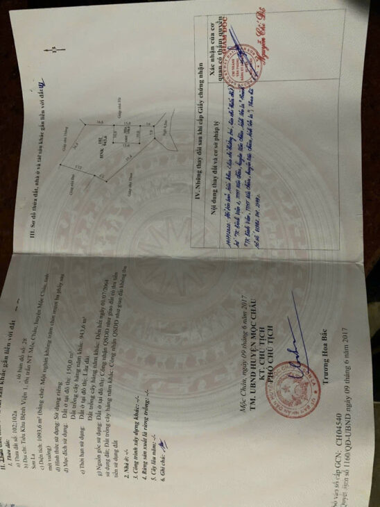 Bán Đất 1093,6m², 150m² ODT Giá Rẻ Nhất Mộc Châu – Vị Trí Trung Tâm giá đầu tư