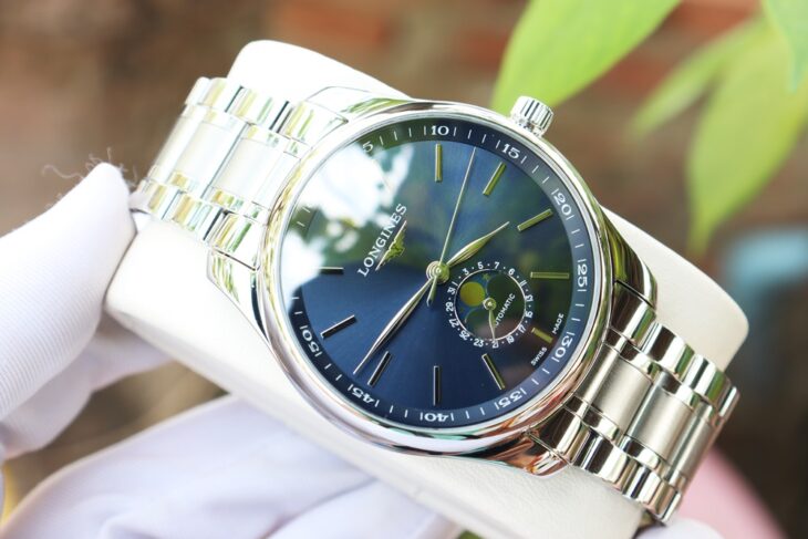 ĐH nam Longines Master MoonPhase L2.919.4.92.6 Automatic size 42mm Fullbox ( Date 7/2023 )