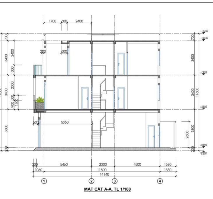 Bán nhà mặt phố Linh Xuân, Thủ Đức, 57m², 6 tỷ, 4PN, 4WC, sổ đỏ