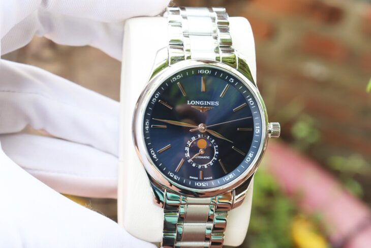ĐH nam Longines Master MoonPhase L2.919.4.92.6 Automatic size 42mm Fullbox ( Date 7/2023 )