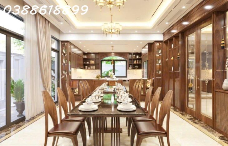 BIỆT THỰ VƯỜN ĐÀO – 250M² – MT 15M – VIEW VƯỜN HOA – THANG MÁY – NỘI THẤT GỖ – 128 TỶ