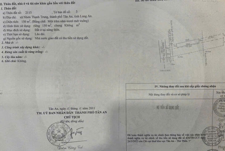 CHỈNH CHỦ Cần Chuyển Nhượng LÔ ĐẤT Thổ Cư + Vườn – ĐẦU TƯ SINH LỜI