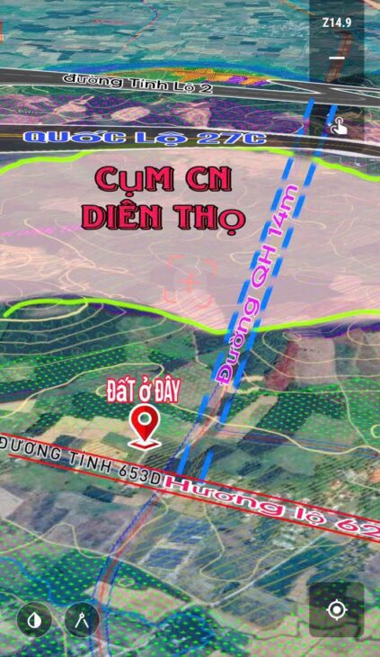 Bán 2 lô liên kề xã Diên Tân ♦Nằm trên trục đường bê tông rộng 5-6m