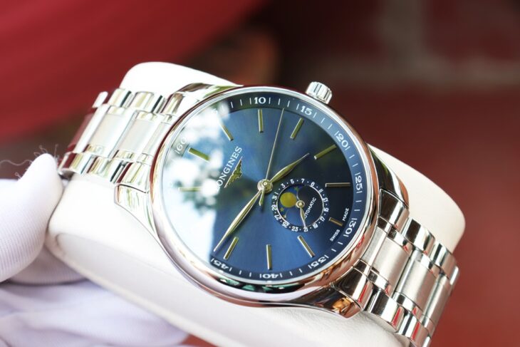 ĐH nam Longines Master MoonPhase L2.919.4.92.6 Automatic size 42mm Fullbox ( Date 7/2023 )