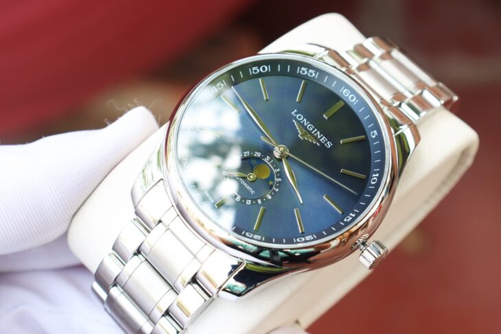 ĐH nam Longines Master MoonPhase L2.919.4.92.6 Automatic size 42mm Fullbox ( Date 7/2023 )