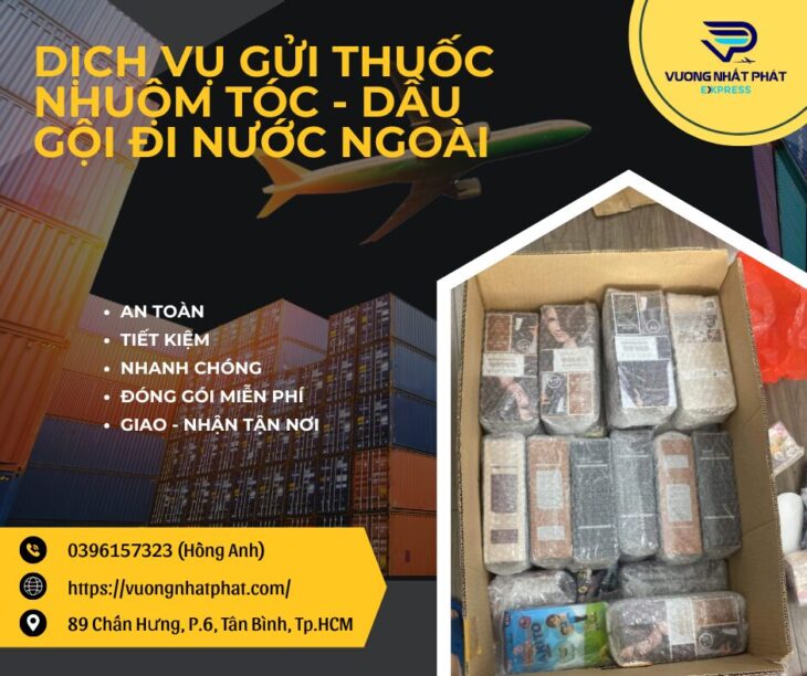 Gửi thuốc nhuộm tóc đi Mỹ đơn giản tại Vương Nhất Phát Express
