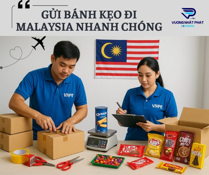 Những lưu ý khi gửi bánh kẹo đi Malaysia