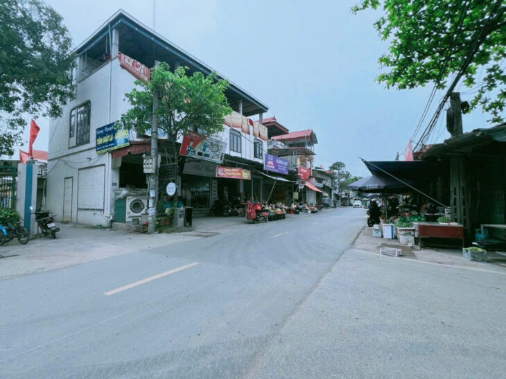 Bán Đất Thọ Xuân_Đan Phượng,diện tích 106m2,mặt tiền5.8m,đường thông 2 ô tô tránh ,kinh doanh.