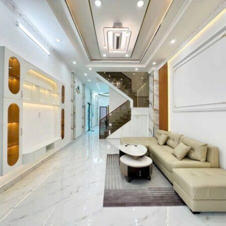 Nhà mới Huỳnh Tấn Phát, 3 tầng, 5.3 tỷ, 4.6x19m