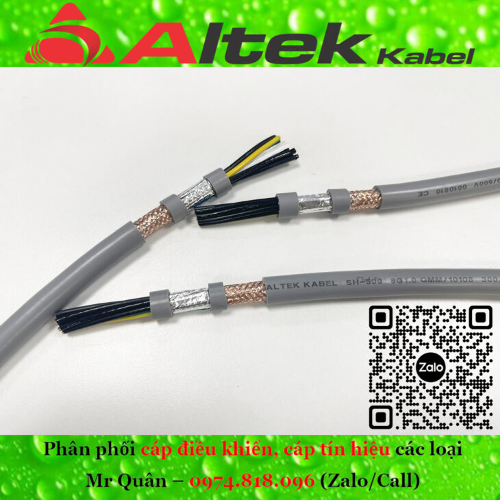 Cáp điều khiển 8 lõi rvv, rvvp của Altek Kabel