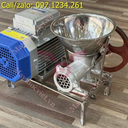 Cối xay đùn thịt khung inox cối gang 12 công suất 1.5kw
