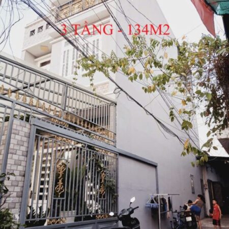 BÁN NHÀ MẶT TIỀN GẦN AONE TÂN PHÚ, BÌNH TÂN 3 TẦNG 134M2, NHỈNH 8 TỶ