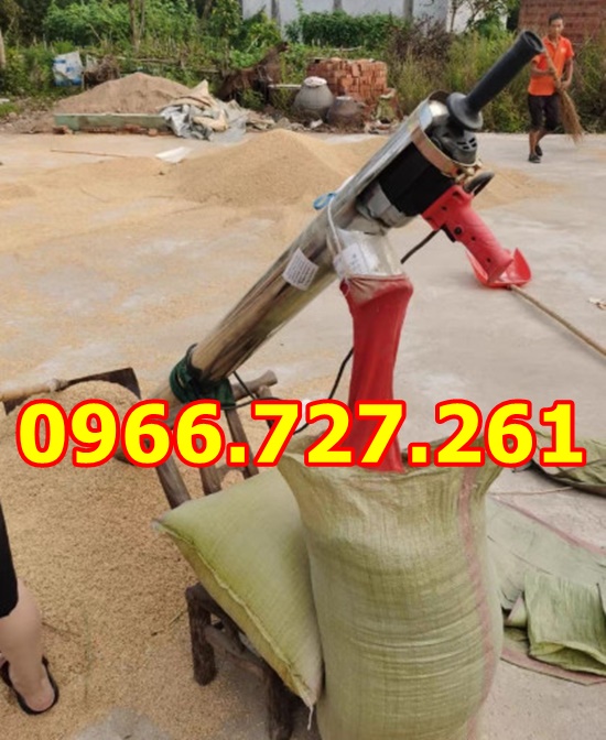 Máy hút lúa gạo cầm tay mini cần cứng 1m6