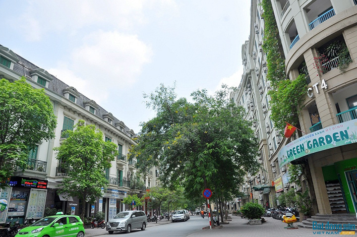 VILLA 4 TẦNG ĐƠN LẬP, ĐƯỜNG TRƯỚC SAU, KHU THẤP TẦNG MỸ ĐÌNH SÔNG ĐÀ, DIỆN TÍCH 195M2, BẢO VỆ 24/24