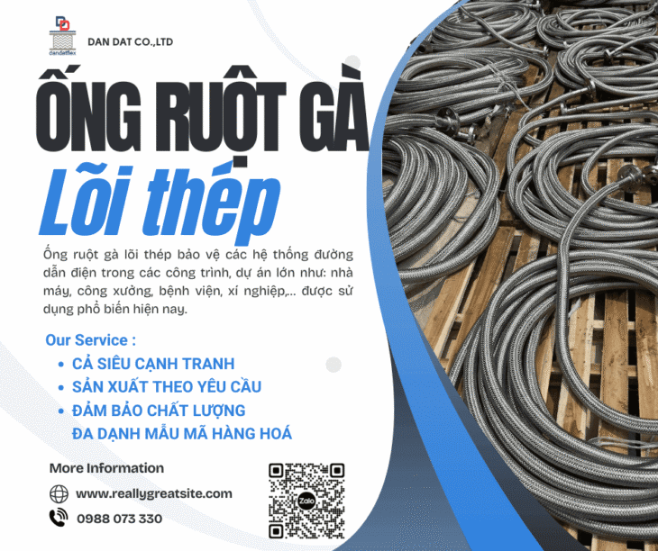 Ống Ruột Gà Chịu Nhiệt – Ống ruột gà lõi thép bọc nhựa, Ống thép luồn dây điện