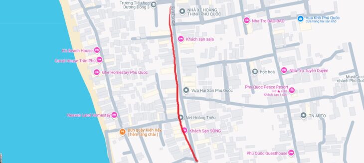 BÁN ĐẤT MẶT TIỀN TRẦN PHÚ, TT DƯƠNG ĐÔNG, PHÚ QUỐC