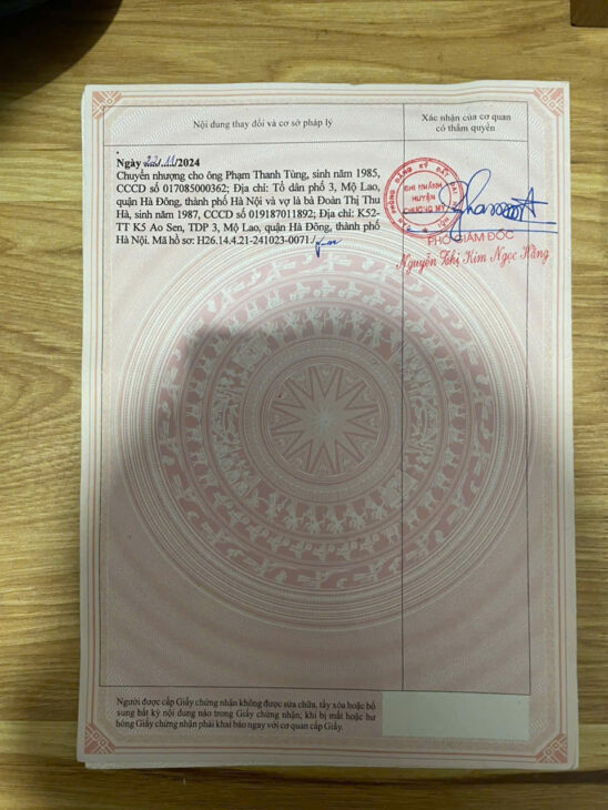 Chính chủ gửi bán lô đất hoa hậu Phượng Đồng – Phụng Châu giá nhỉnh 3 tỉ -Diện tích 52m2