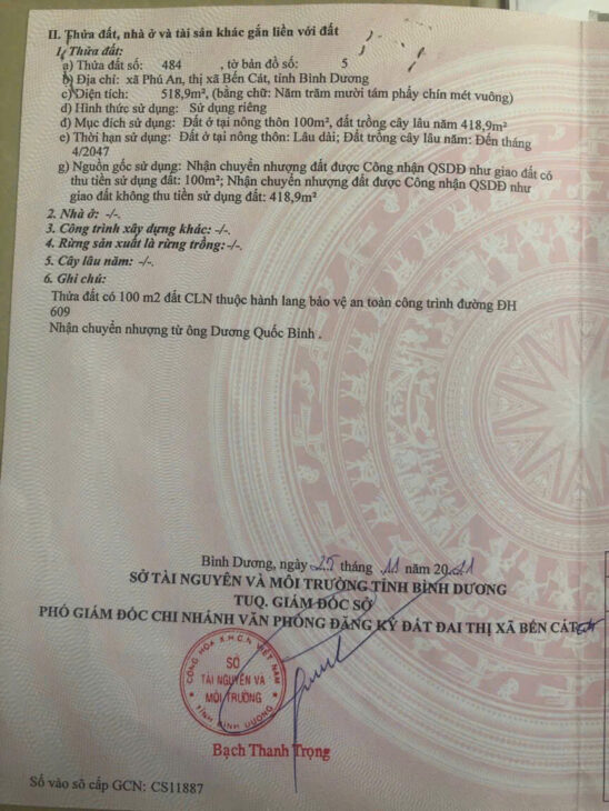 Đất mặt nhựa lớn 32m tp Bến cát DT518’9m2 ODT – đất sát sông sài gòn.