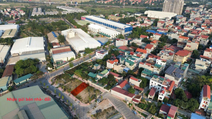 Bán 100m đất đấu giá tổ 4, Quang Minh, Mê Linh. Đường nhựa, vỉa hè, 2 mặt thoáng.