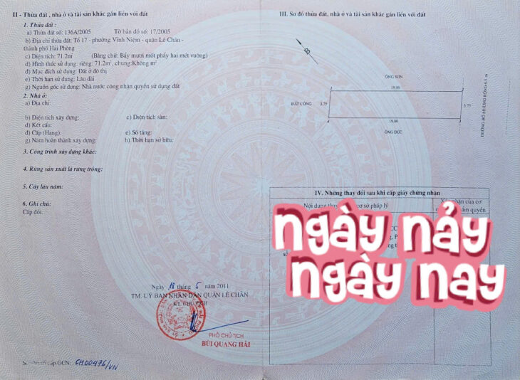 Nhà tuyến 2 Thiên Lôi – đường 6m – 72m 4 tầng mới tinh – Giá 4.85 tỉ