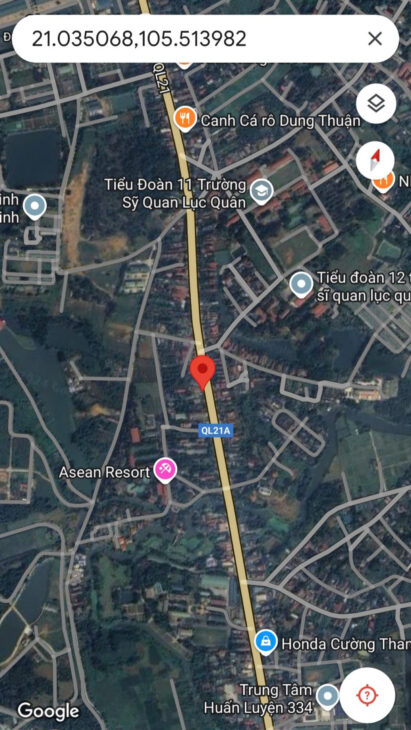 BÁN ĐẤT THỔ CƯ 360M2 – VỊ TRÍ VÀNG QUỐC LỘ 21A, SƠN TÂY, HÀ NỘI – SỔ ĐỎ