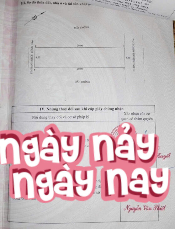 Mặt đường Đào Nhuận – Trại Lẻ, 90m , đường 15m, giá 7.2 tỉ