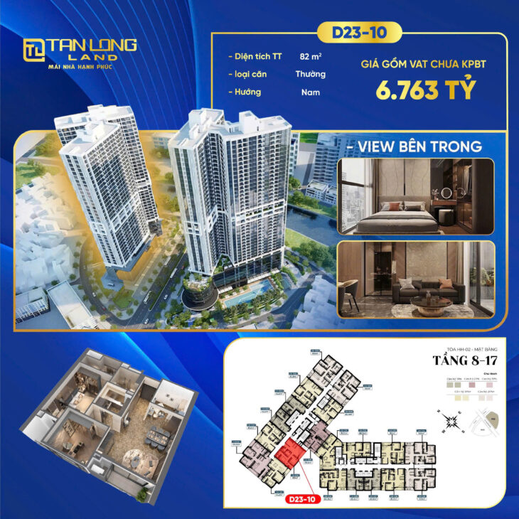 Cần Bán Căn 2N+ Tầng Trung siêu đẹp tại dự án Kepler Tower : 82m2, 2PN+1;