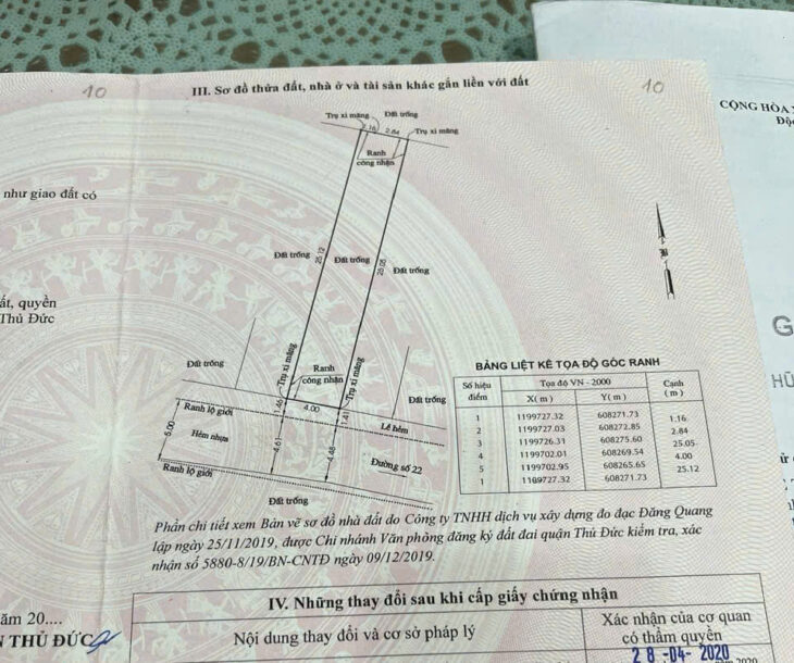 Bán Lô Đất Mặt Tiền Hẻm 8m Đường 22 Linh Đông Thành Phố Thủ Đức.
