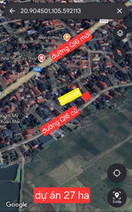 CC cần bán lô đất 94m tại TT xuân mai chương mỹ