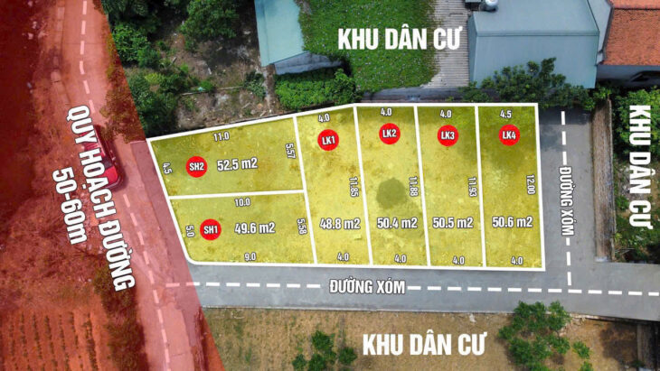 e còn 1 lô duy nhất tại chương mỹ chỉ hơn 1 tỷ 48,8m sẵn sổ đỏ xe ô tô tránh đậu cửa liên hệ