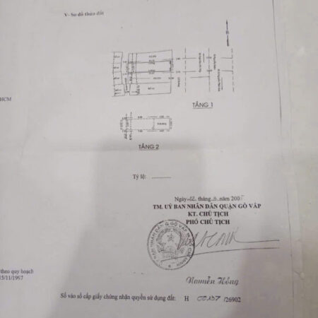 bán nhà mt 879 nguyễn kiệm p 3 gv 3 lầu giá 4tỉ 65