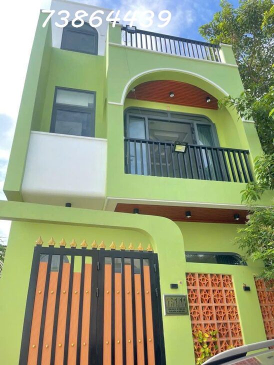 BÁN NHÀ 3 TẦNG – ĐỐI DIỆN CHỢ BÀ ĐIỂM – XE HƠI VÀO TẬN NHÀ – NGANG GẦN 7M – 100M² CÔNG NHẬN ĐỦ –