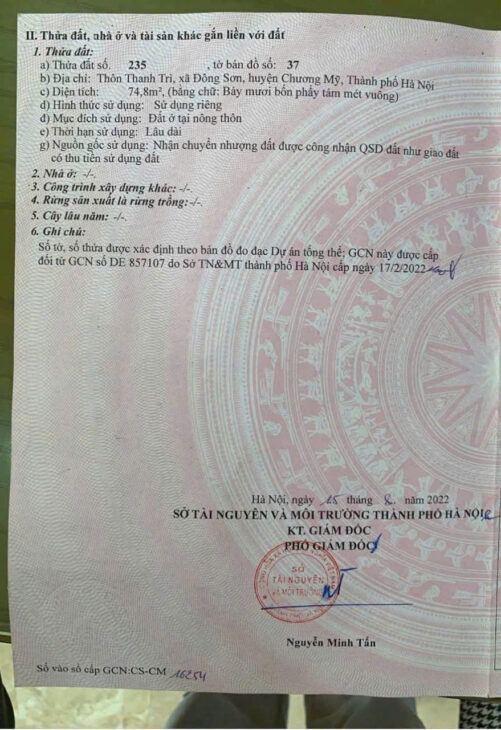 Lô góc 74,8m tại Phố Gốt, Đông Sơn, Chương Mỹ HN. Giá đầu tư cực đẹp