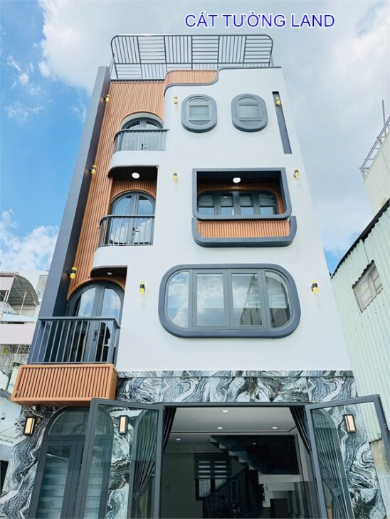 Nhà mới 5.5x15m, 4 tầng đủ nội thất, tại Phan Huy Ích, Phường 12. Giá chỉ 7.2 tỷ