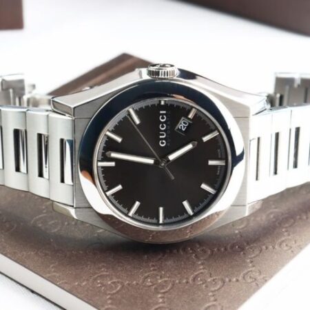 Đồng Hồ Nam : Gucci Pantheon Automatic dây thép, Thiết kế lộ máy – Size 43mm Fullbox… Đồng Hồ Nam : Gucci Pantheon Automatic dây thép, Thiết kế lộ máy – Size 43mm Fullbox…