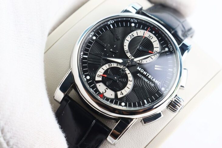 Đồng Hồ Nam : Montblanc Star 4810 Chronograph Automatic, bản dây da, Size 44mm – Fullbox.