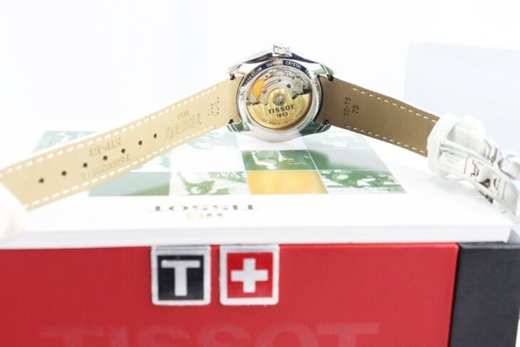 ĐH Nữ : Tissot Couturier T035.207.16.011 .00 dây da, Automatic, Size 32mm, New 99% Fullbox