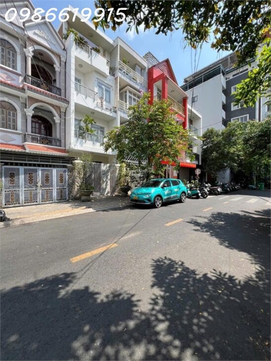 Nhà 4 tầng mặt tiền đường Số Tân Quy – hầm đậu xe hơi – ngang 5m, nhỉnh 17 tỷ