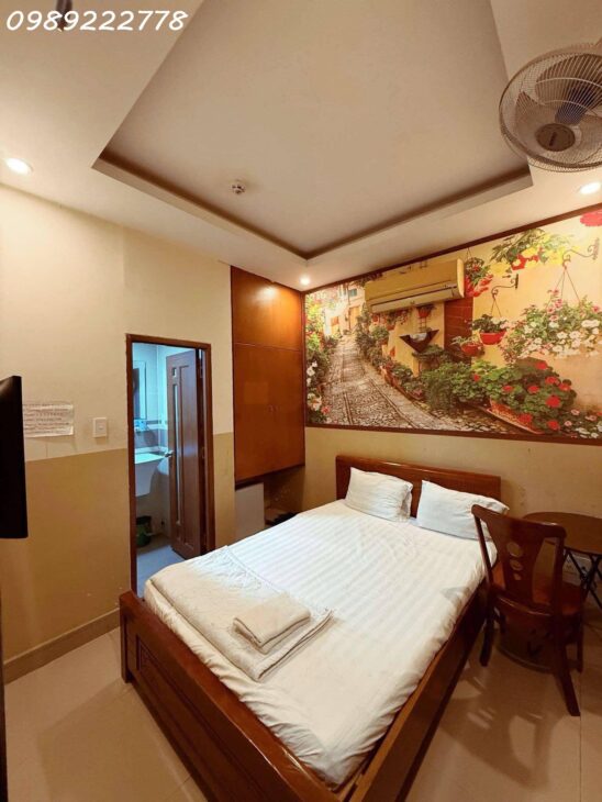 KHÁCH SẠN MẶT TIỀN P14 – 5 TẦNG THANG MÁY – 115M2 (4.1*28) – 22 PHÒNG ĐANG CHO THUÊ KHOÁN 150TR/TH.