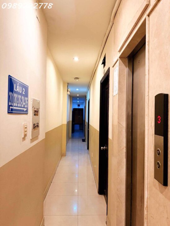 KHÁCH SẠN MẶT TIỀN P14 – 5 TẦNG THANG MÁY – 115M2 (4.1*28) – 22 PHÒNG ĐANG CHO THUÊ KHOÁN 150TR/TH.