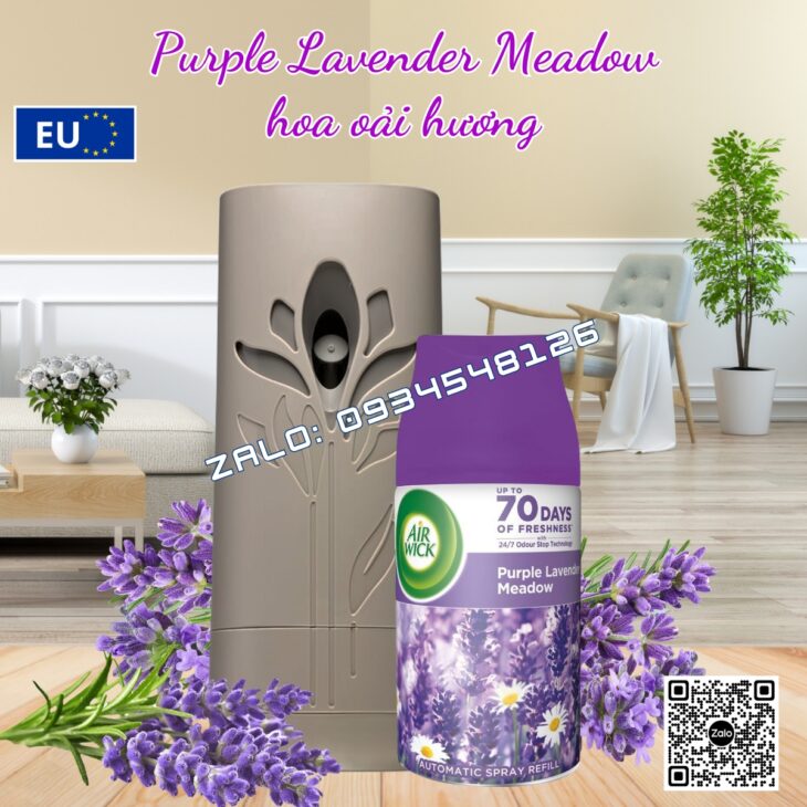 MÁY XỊT TINH DẦU THƠM PHÒNG TỰ ĐỘNG AIR WICK 250ml, HỖ TRỢ KHỬ MÙI, NHẬP KHẨU CHÂU ÂU CHÍNH HÃNG