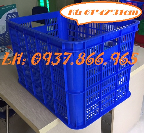 Bán sọt nhựa nguyên sinh, sọt công nghiệp trong phan xưởng, sóng hở cao 39