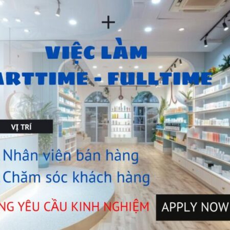 Việc Làm Thêm Bán Hàng Parttime/Fulltime Tại Store Quận Tân Bình Việc Làm Thêm Bán Hàng Parttime/Fulltime Tại Store Quận Tân Bình