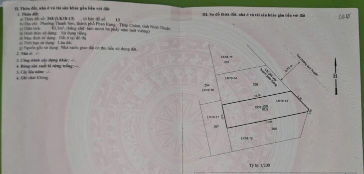 BÁN LÔ ĐẤT83,5M2 NGANG 5,28 GẦN CHUNG CƯ HACOM