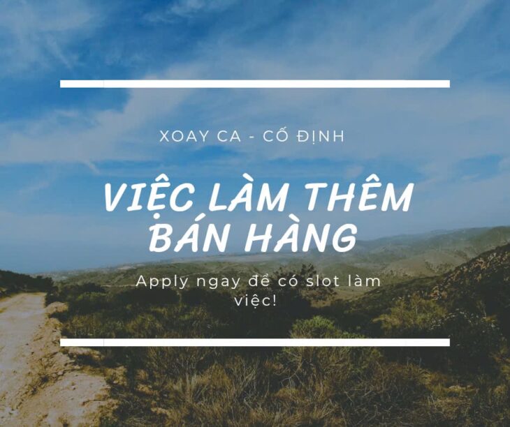 Vietnamworks- Store đồ uống tuyển nhân viên bán hàng, trực quầy