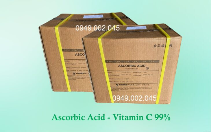 Ascorbic Acid – Vitamin C nguyên liệu 99% cho chăn nuôi