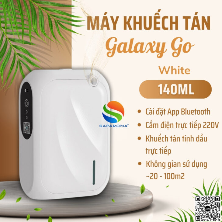 Máy khuếch tán tinh dầu trực tiếp SAPAROMA cài đặt App Bluetooth, tiết kiệm tinh dầu, sang trọng