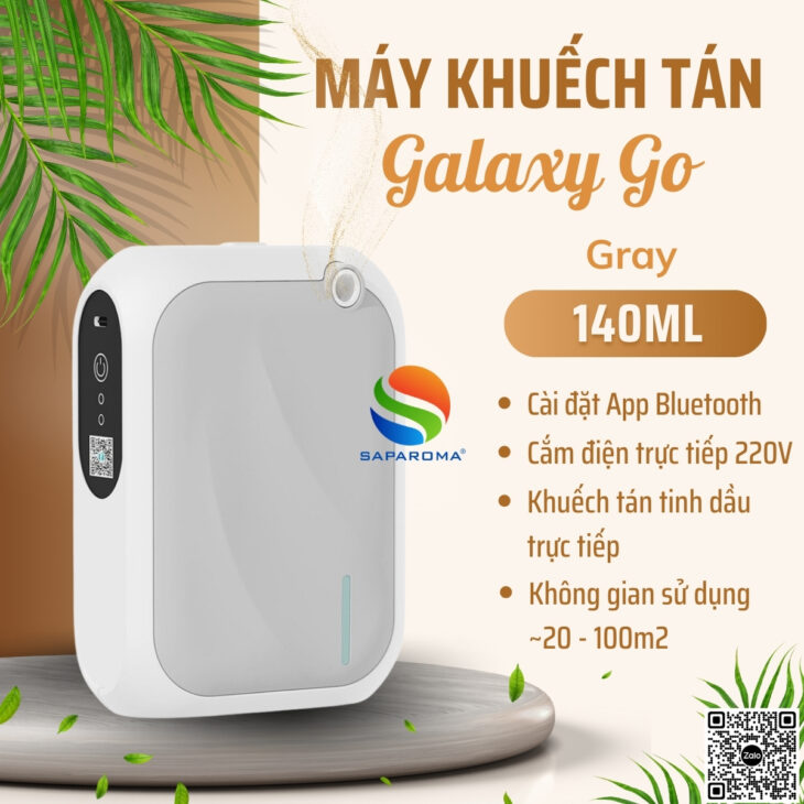 Máy khuếch tán tinh dầu trực tiếp SAPAROMA cài đặt App Bluetooth, tiết kiệm tinh dầu, sang trọng