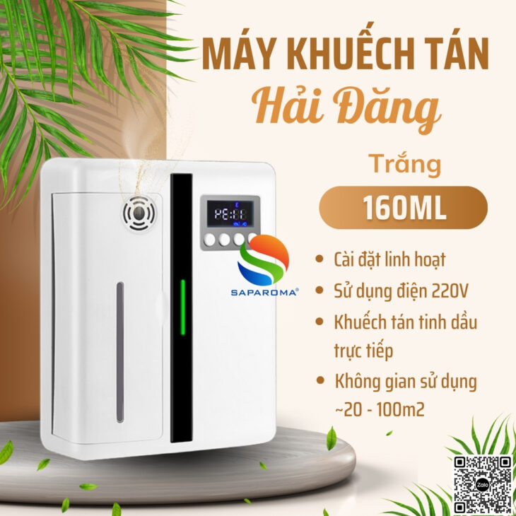 Máy tạo hương thơm công nghệ cao SAPAROMA hỗ trợ khử mùi, thơm phòng, đẳng cấp